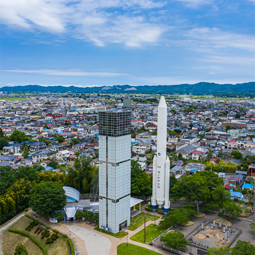 コスモハウス上空からの景色