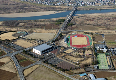 角田中央公園をはじめとするスポーツ施設一の画像