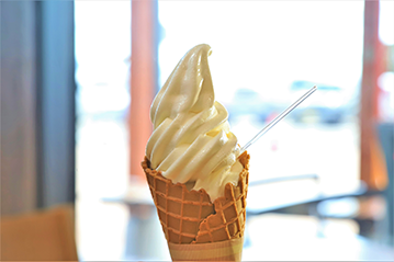 ​地元 「角田・丸森産牛乳」ベースの大人気ソフトクリーム！の画像