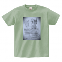 オリジナルロケットエンジンTシャツ(ライトセージ色)